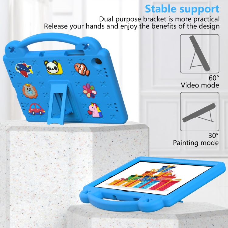 For Samsung Galaxy Tab A9+ X216B Handle Kickstand Children EVA Shockproof Tablet Case(Sky Blue) - Galaxy Tab A9+ by PMC TechLife | Online Shopping South Africa | PMC TechLife