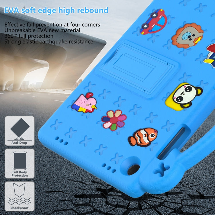 For Samsung Galaxy Tab A9+ X216B Handle Kickstand Children EVA Shockproof Tablet Case(Sky Blue) - Galaxy Tab A9+ by PMC TechLife | Online Shopping South Africa | PMC TechLife
