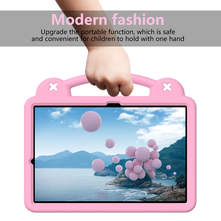 For Samsung Galaxy Tab S9 FE+ 12.4 X610N Handle Kickstand Children EVA Shockproof Tablet Case(Pink) - Galaxy Tab S9 FE+ by PMC TechLife | Online Shopping South Africa | PMC TechLife