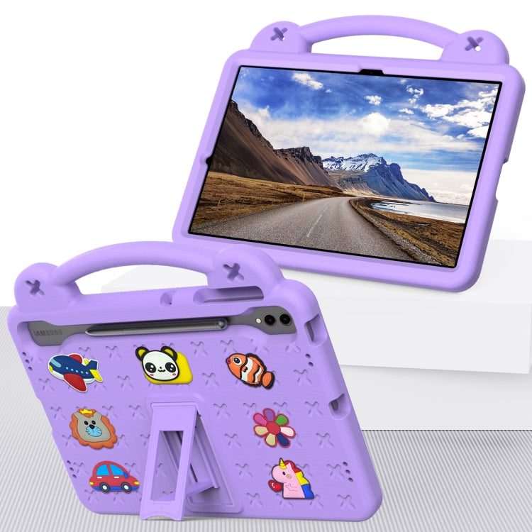 For Samsung Galaxy Tab S9+ 12.4 X810 Handle Kickstand Children EVA Shockproof Tablet Case(Light Purple) - free shipping - PMC Jewellery - Order now!