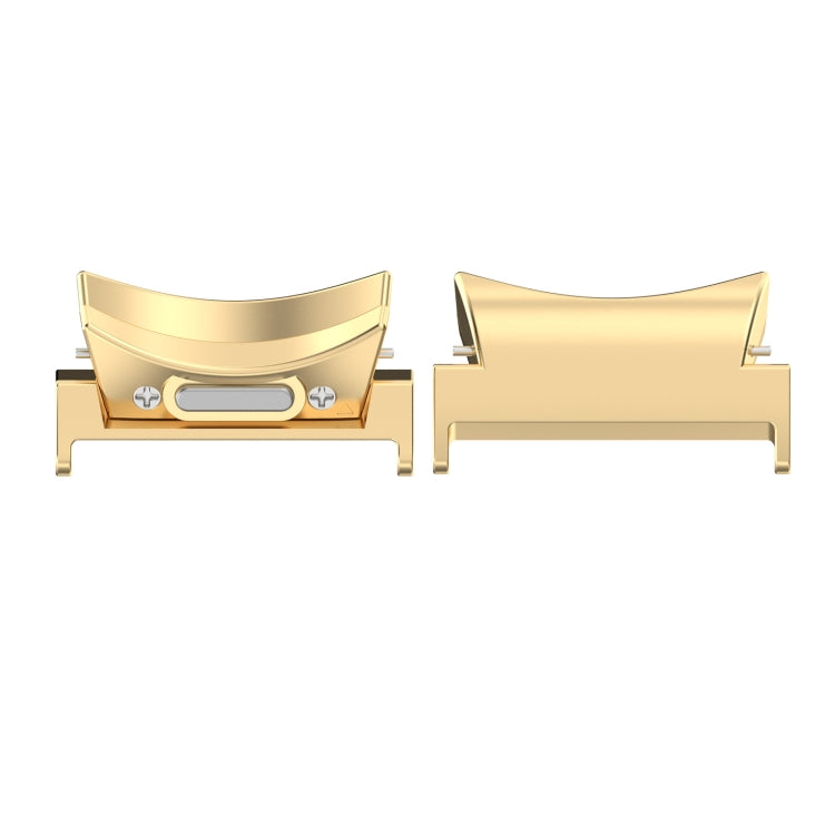 For Samsung Galaxy Watch6 / 6 Classic 20mm 1 Pair Button Style Curved Metal Watch Band Connector(Gold) - free shipping - PMc TechLife - Order now!