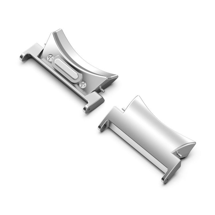 For Samsung Galaxy Watch5 / 5 Pro 20mm 1 Pair Button Style Curved Metal Watch Band Connector(Silver) - free shipping - PMc TechLife - Order now!