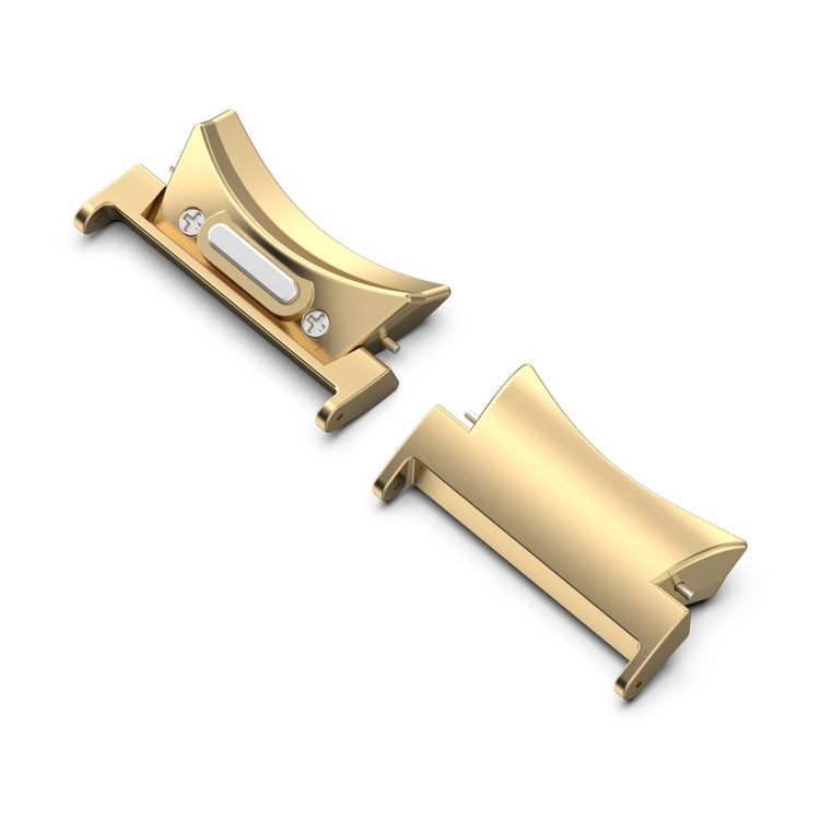 For Samsung Galaxy Watch5 / 5 Pro 20mm 1 Pair Button Style Curved Metal Watch Band Connector(Gold) - free shipping - PMc TechLife - Order now!