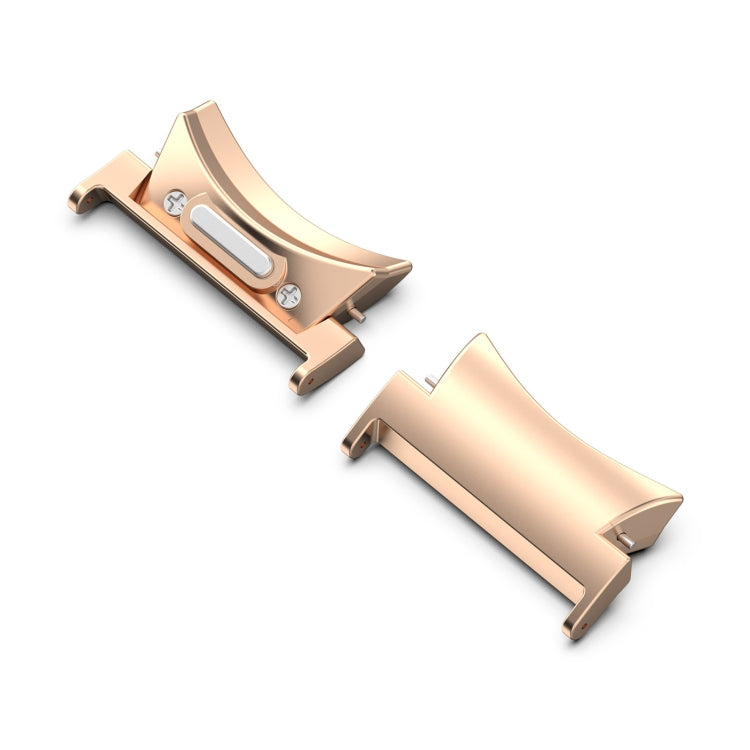 For Samsung Galaxy Watch6 / 6 Classic 22mm 1 Pair Button Style Curved Metal Watch Band Connector(Rose Gold) - free shipping - PMc TechLife - Order now!