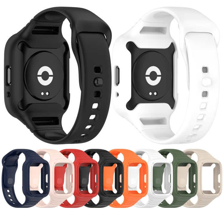 For Redmi Watch 3 Lite Integrated Fully Enclosed Silicone Watch Band(Ink Blue) - Watch Bands by PMC TechLife | Online Shopping South Africa | PMC TechLife | Buy Now Pay Later Mobicred