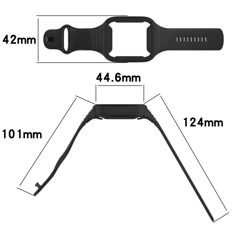 For Redmi Watch 3 Active Integrated Fully Enclosed Silicone Watch Band(Ink Blue) - Watch Bands by PMC TechLife | Online Shopping South Africa | PMC TechLife | Buy Now Pay Later Mobicred