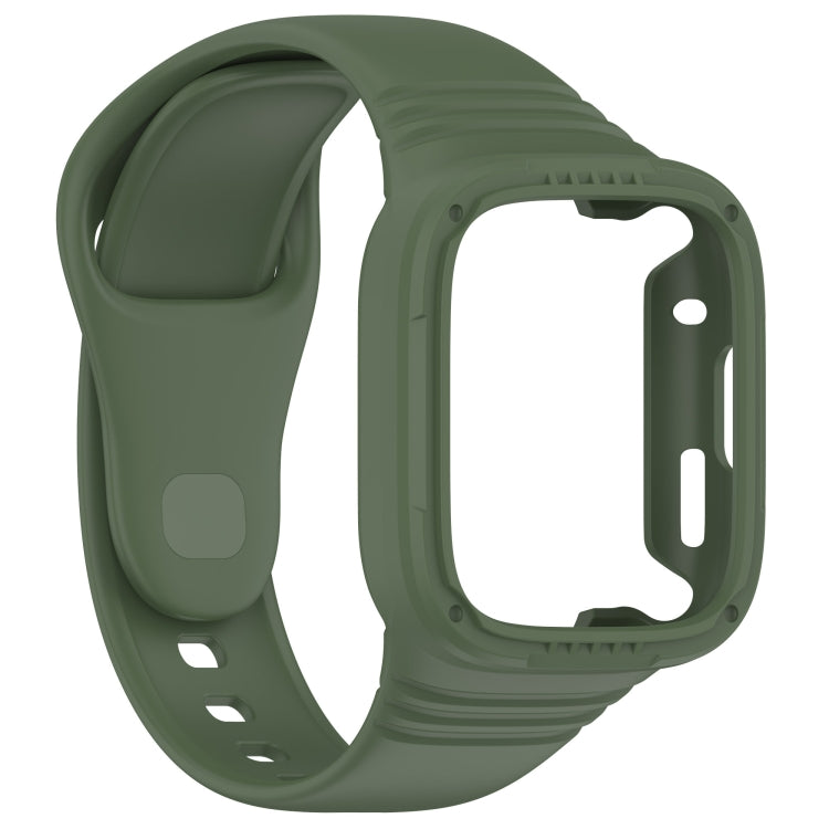 For Redmi Watch 3 Integrated Fully Enclosed Silicone Watch Band(Dark Green) - free shipping - PMC TechLife - Order now!