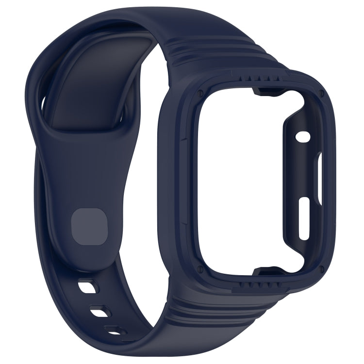 For Redmi Watch 3 Integrated Fully Enclosed Silicone Watch Band(Ink Blue) - Watch Bands by PMC TechLife | Online Shopping South Africa | PMC TechLife | Buy Now Pay Later Mobicred