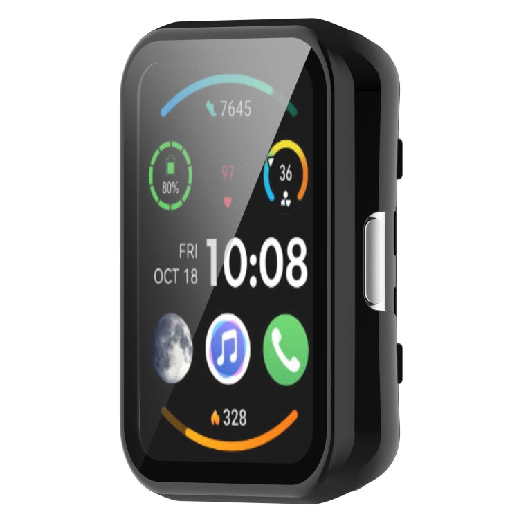 For Huawei Watch Fit Special Edition PC + 9H Tempered Film Integrated Watch Protective Case(Black) - Watch Cases by PMC TechLife | Online Shopping South Africa | PMC TechLife