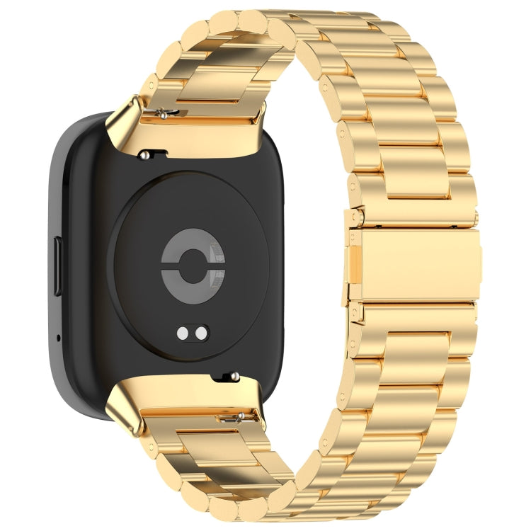 For Redmi Watch 3 Lite Three Bead Stainless Steel Metal Watch Band(Gold) - free shipping - PMC TechLife - Order now!