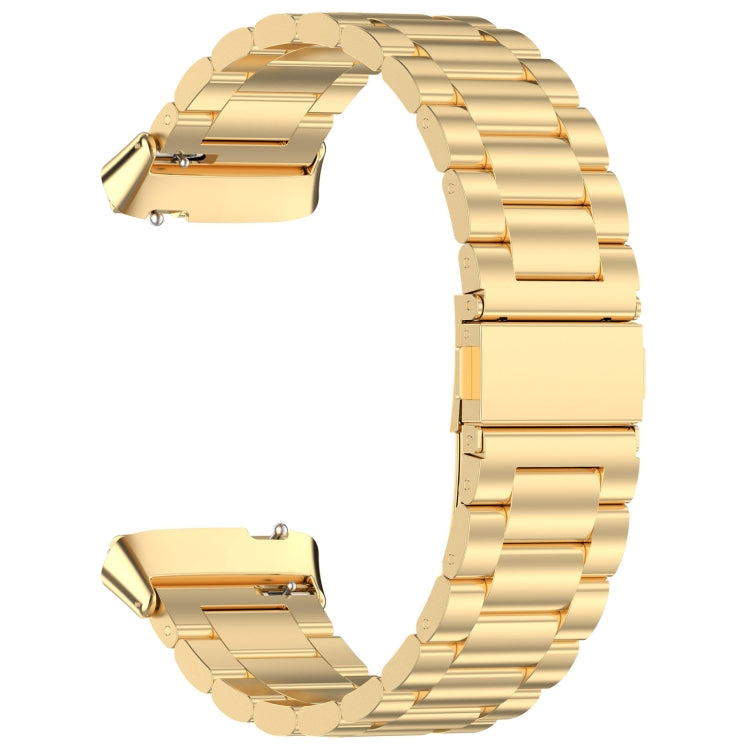 For Redmi Watch 3 Lite Three Bead Stainless Steel Metal Watch Band(Gold) - free shipping - PMC TechLife - Order now!