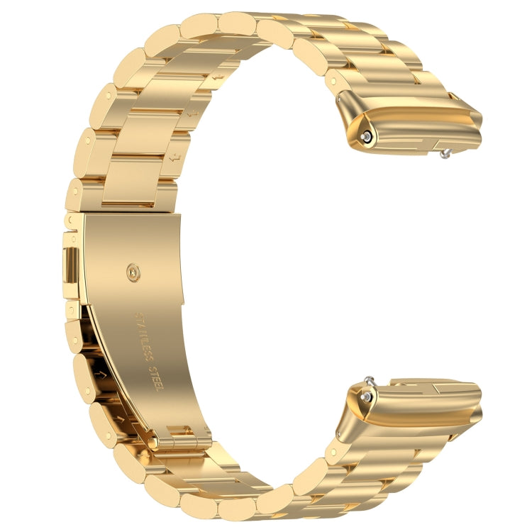 For Redmi Watch 3 Active Three Bead Stainless Steel Metal Watch Band(Gold) - free shipping - PMC TechLife - Order now!