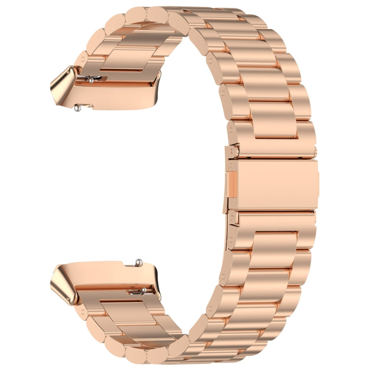 For Redmi Watch 3 Active Three Bead Stainless Steel Metal Watch Band(Rose Gold) - free shipping - PMC TechLife - Order now!