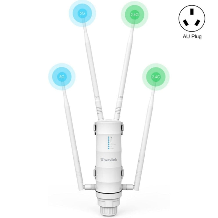 WAVLINK WN572HP3 AC1200 Dual Band Weatherproof Wireless Router Outdoor WiFi Extender, Plug:AU Plug - free shipping - PMC Jewellery - Order now!