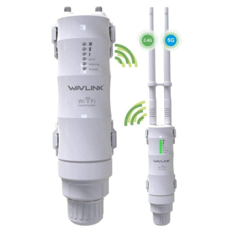 WAVLINK WN570HA1 Weatherproof 2.4+5GHz 600Mbps Outdoor WiFi Range Router Extender, Plug:US Plug - free shipping - PMC Jewellery - Order now!