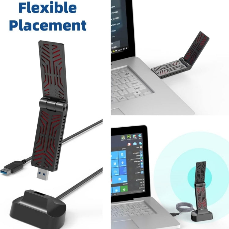 WAVLINK WN690X1 For PC AX1800 WiFi 6 Wireless-AX USB3.0 Adapter Dual Band Network Adapter - free shipping - PMC Jewellery - Order now!