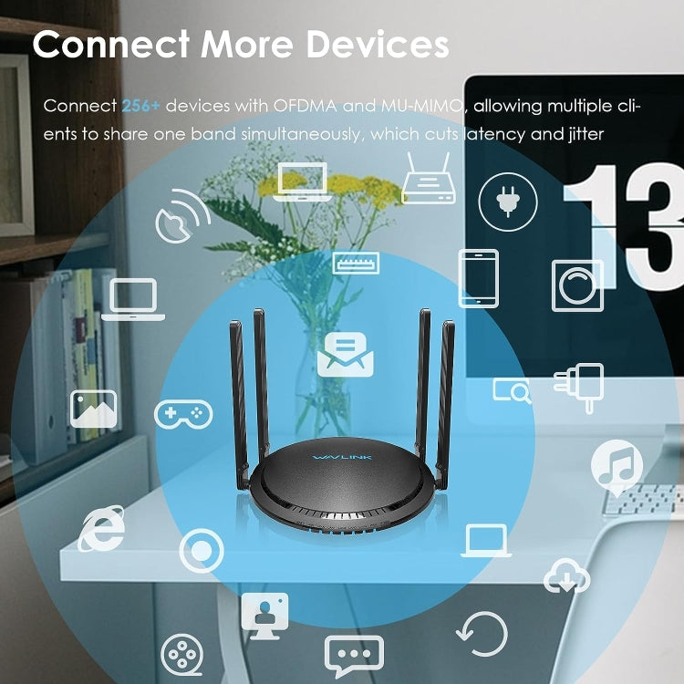 WAVLINK WN531MX3 Wider Coverage AX3000 WiFi 6 Wireless Routers Dual Band Wireless Repeater, Plug:UK Plug - Wireless Routers by PMC Jewellery | Online Shopping South Africa | PMC Jewellery | Buy Now Pay Later Mobicred