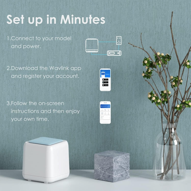 WAVLINK WN535M1 WiFi Wireless Routers 11AC AC1200 Mesh Wireless Repeater Signal Extender, Plug:US Plug - free shipping - PMC Jewellery - Order now!