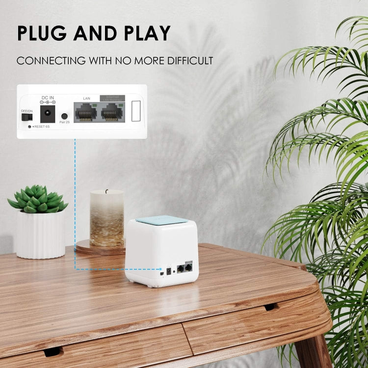 WAVLINK WN535M3 For Home Office 3pcs Mesh Wireless Router AC1200 Dual Band WiFi Signal Booster, Plug:EU Plug - free shipping - PMC Jewellery - Order now!