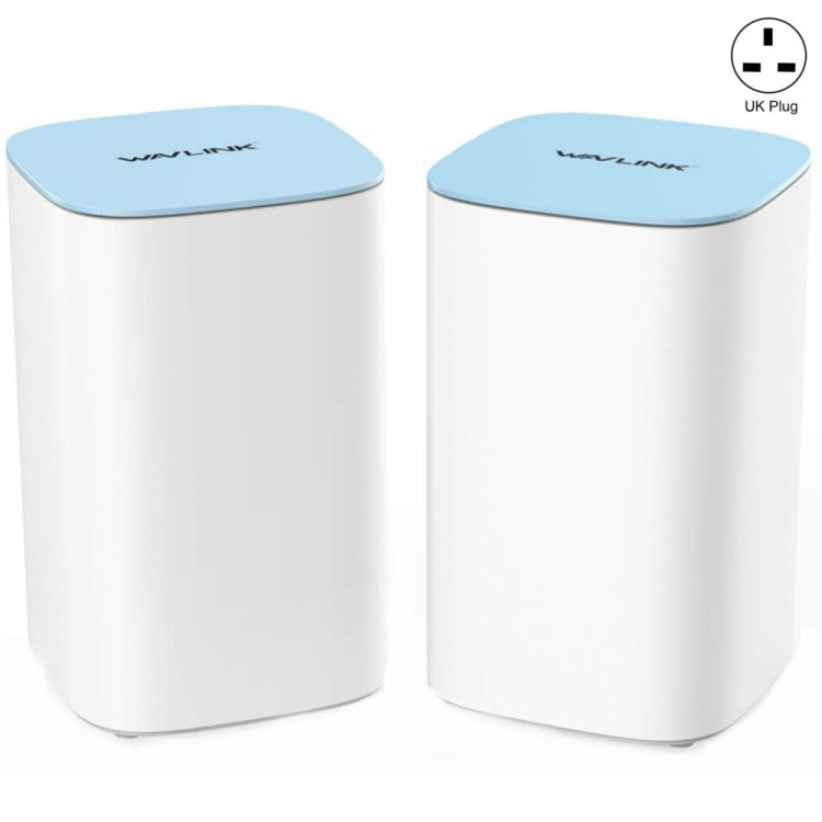 WAVLINK WN551K2 2pcs AC3000 WiFi Wireless Repeater Built-in Antenna Tri-Band Mesh Wireless Router, Plug:UK Plug - free shipping - PMC TechLife - Order now!