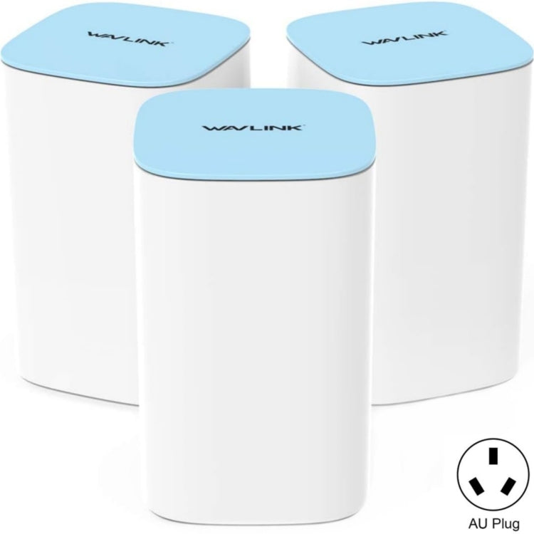WAVLINK WN551K3 3pcs AC3000 WiFi Wireless Repeater Built-in Antenna Tri-Band Mesh Wireless Router, Plug:AU Plug - free shipping - PMc TechLife - Order now!