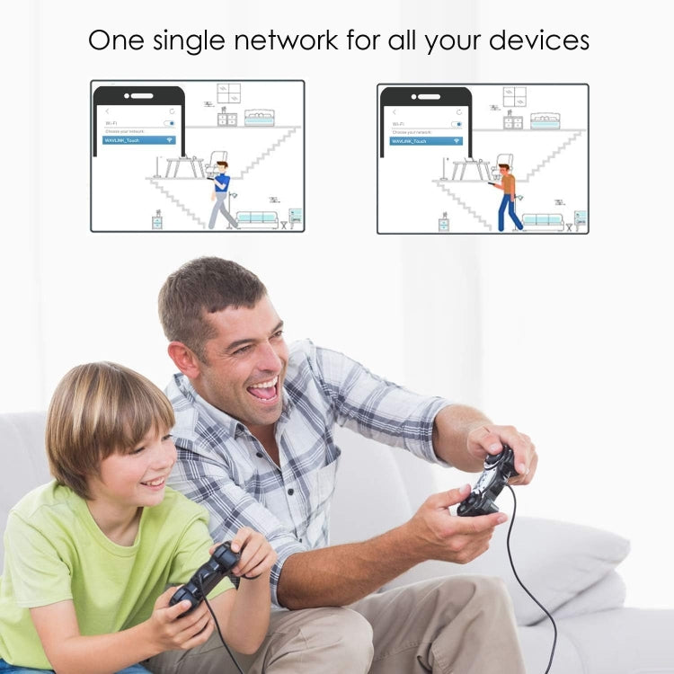 WAVLINK WN551K3 3pcs AC3000 WiFi Wireless Repeater Built-in Antenna Tri-Band Mesh Wireless Router, Plug:US Plug - free shipping - PMc TechLife - Order now!