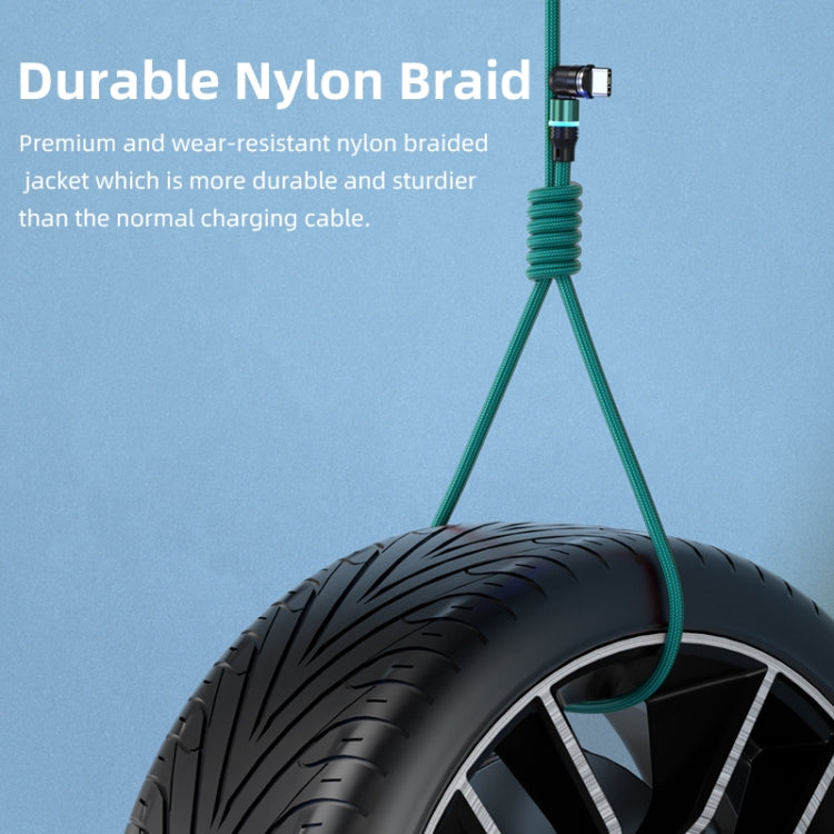 ENKAY 3 in 1 3A USB to Type-C / 8 Pin / Micro USB Magnetic 540 Degrees Rotating Fast Charging Cable, Length:2m(Red) - free shipping - PMC Jewellery - Order now!