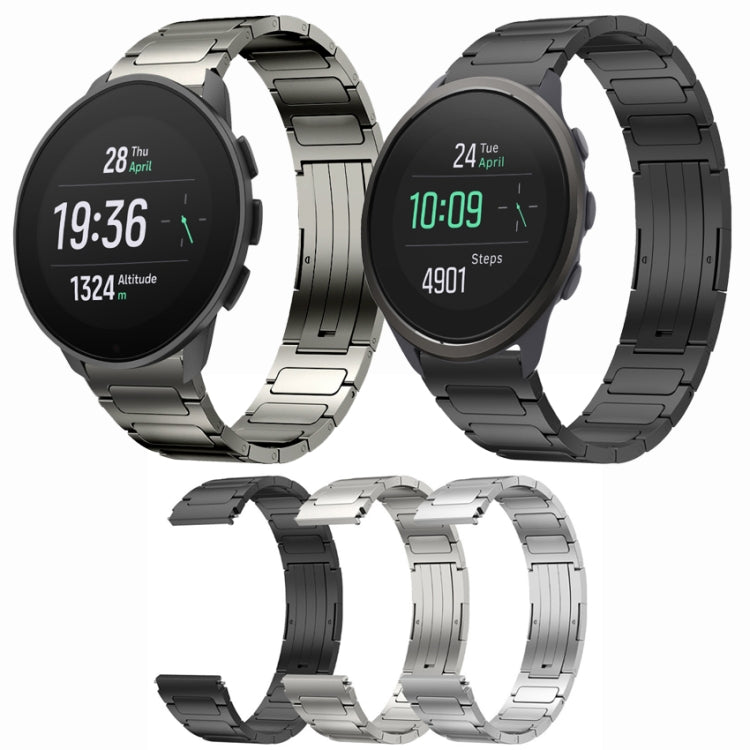 For SUUNTO 9 Peak Pro 22mm I-Shaped Titanium Alloy Watch Band(Sliver) -  by PMC TechLife | Online Shopping South Africa | PMC TechLife