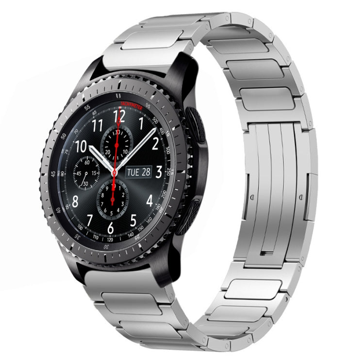 For Samsung Gear S3 Frontier 22mm I-Shaped Titanium Alloy Watch Band(Sliver) - Watch Bands by PMC TechLife | Online Shopping South Africa | PMC TechLife