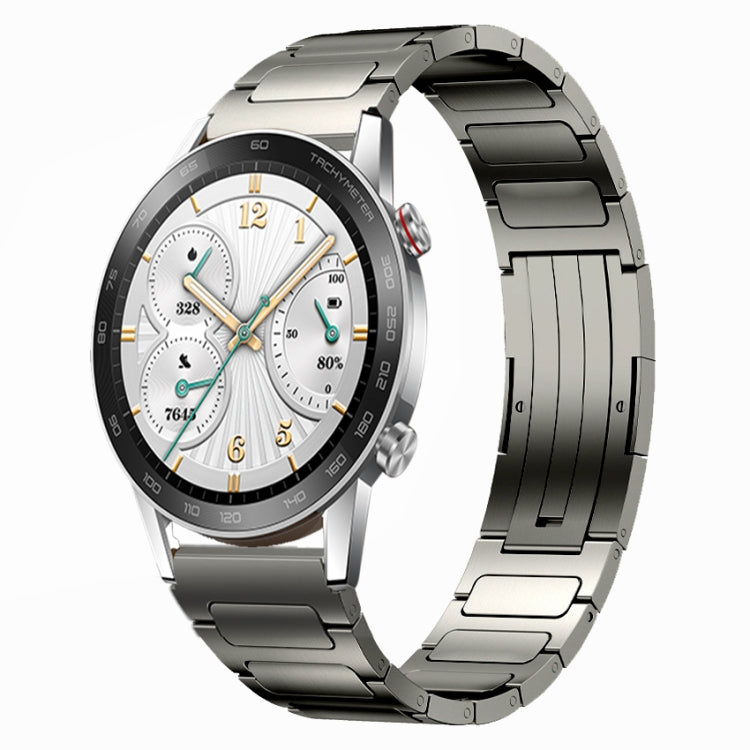 For Honor Watch GS 3i 22mm I-Shaped Titanium Alloy Watch Band(Grey) - Watch Bands by PMC TechLife | Online Shopping South Africa | PMC TechLife