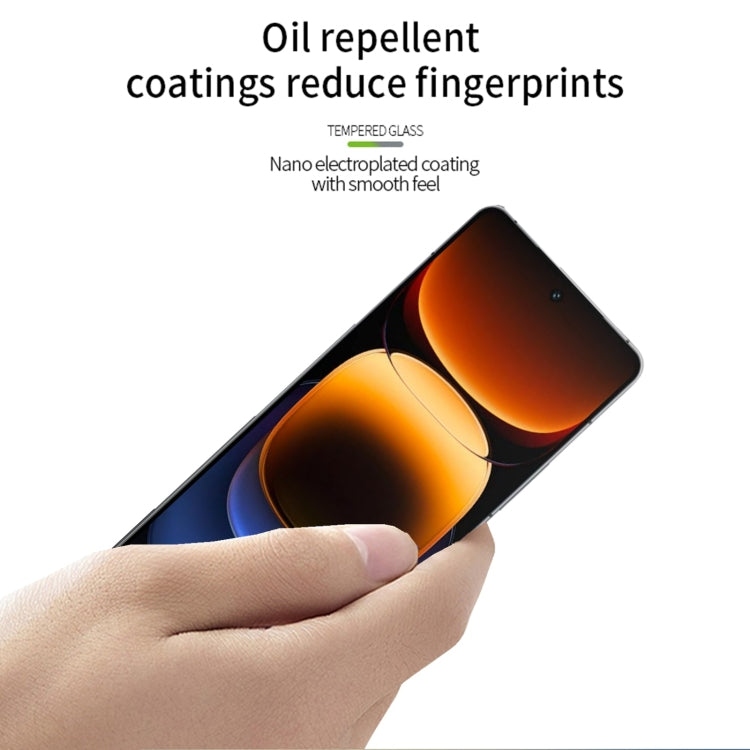 For vivo iQOO 12 PINWUYO 9H 2.5D Full Screen Tempered Glass Film(Black) - iQOO 12 Tempered Glass by PINWUYO | Online Shopping South Africa | PMC TechLife | Buy Now Pay Later Mobicred