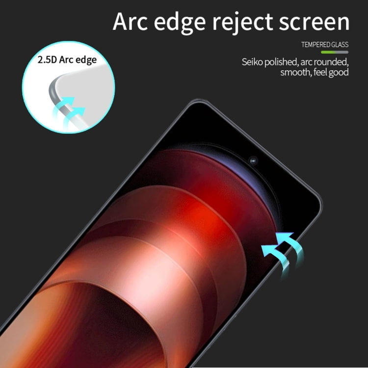 For vivo iQOO Neo9 / Neo9 Pro PINWUYO 9H 2.5D Full Screen Tempered Glass Film(Black) - vivo Tempered Glass by PINWUYO | Online Shopping South Africa | PMC TechLife | Buy Now Pay Later Mobicred