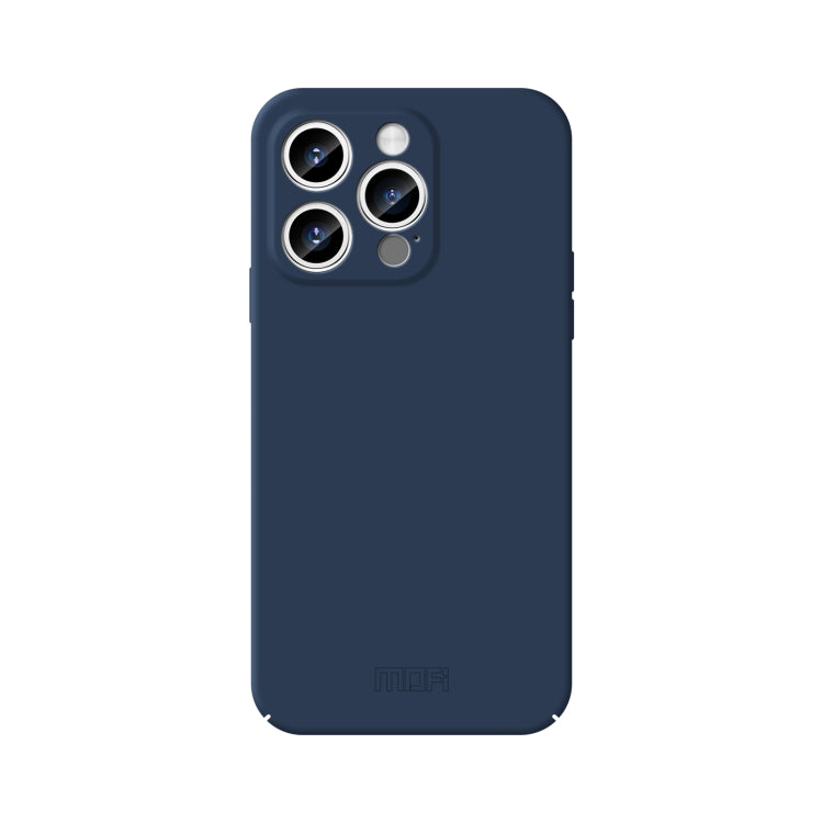 For iPhone 15 Pro MOFI Qin Series Skin Feel All-inclusive Silicone Phone Case(Blue) - iPhone 15 Pro Cases by MOFI | Online Shopping South Africa | PMC TechLife