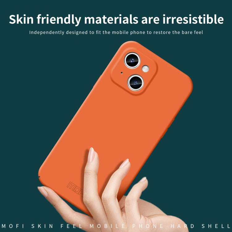 For iPhone 15 MOFI Qin Series Skin Feel All-inclusive PC Phone Case(Pink) - iPhone 15 Cases by MOFI | Online Shopping South Africa | PMC TechLife | Buy Now Pay Later Mobicred