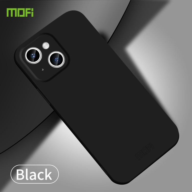 For iPhone 14 Plus MOFI Qin Series Skin Feel All-inclusive PC Phone Case(Black) - iPhone 14 Plus Cases by MOFI | Online Shopping South Africa | PMC TechLife | Buy Now Pay Later Mobicred