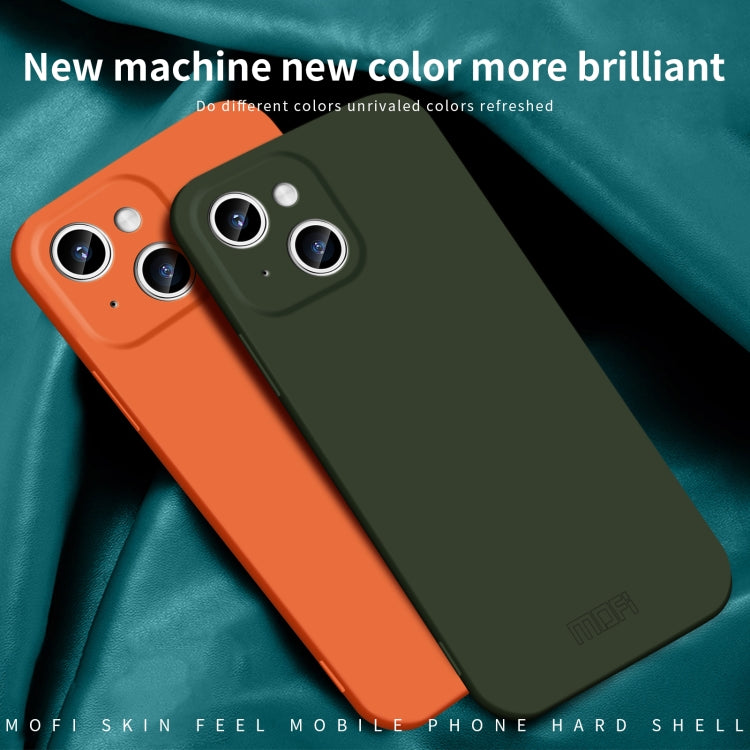For iPhone 14 Plus MOFI Qin Series Skin Feel All-inclusive PC Phone Case(Blue) - iPhone 14 Plus Cases by MOFI | Online Shopping South Africa | PMC TechLife