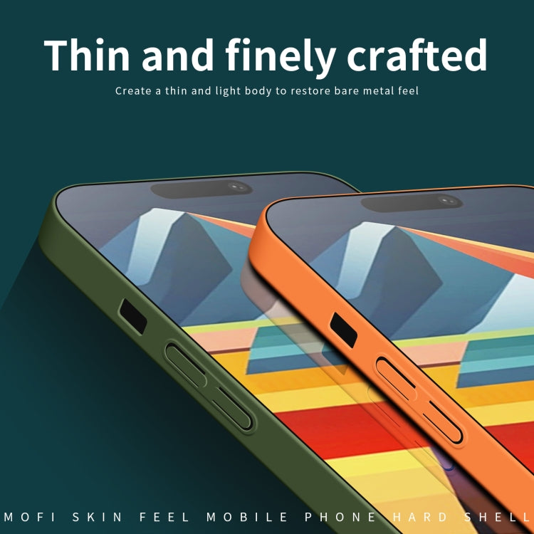 For iPhone 14 Plus MOFI Qin Series Skin Feel All-inclusive PC Phone Case(Blue) - iPhone 14 Plus Cases by MOFI | Online Shopping South Africa | PMC TechLife