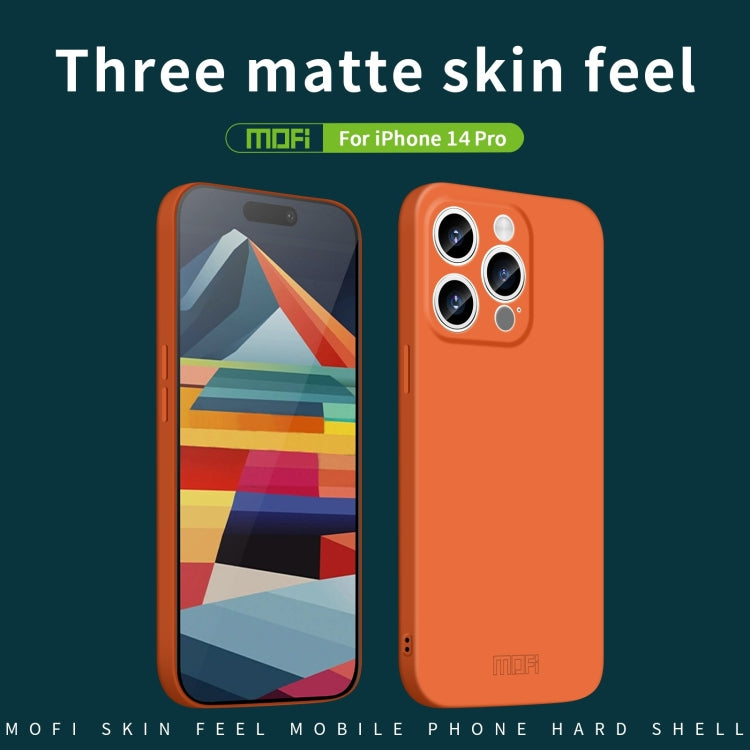 For iPhone 14 Pro MOFI Qin Series Skin Feel All-inclusive PC Phone Case(Gray) - iPhone 14 Pro Cases by MOFI | Online Shopping South Africa | PMC TechLife | Buy Now Pay Later Mobicred