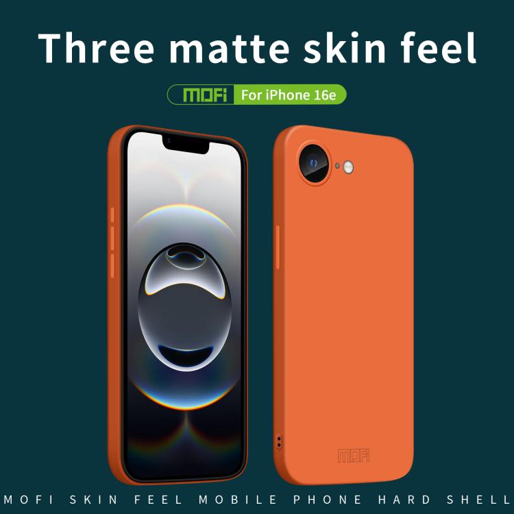 For iPhone 16e MOFI Qin Series Skin Feel All-inclusive PC Phone Case(Gray) - free shipping - PMc TechLife - Order now!