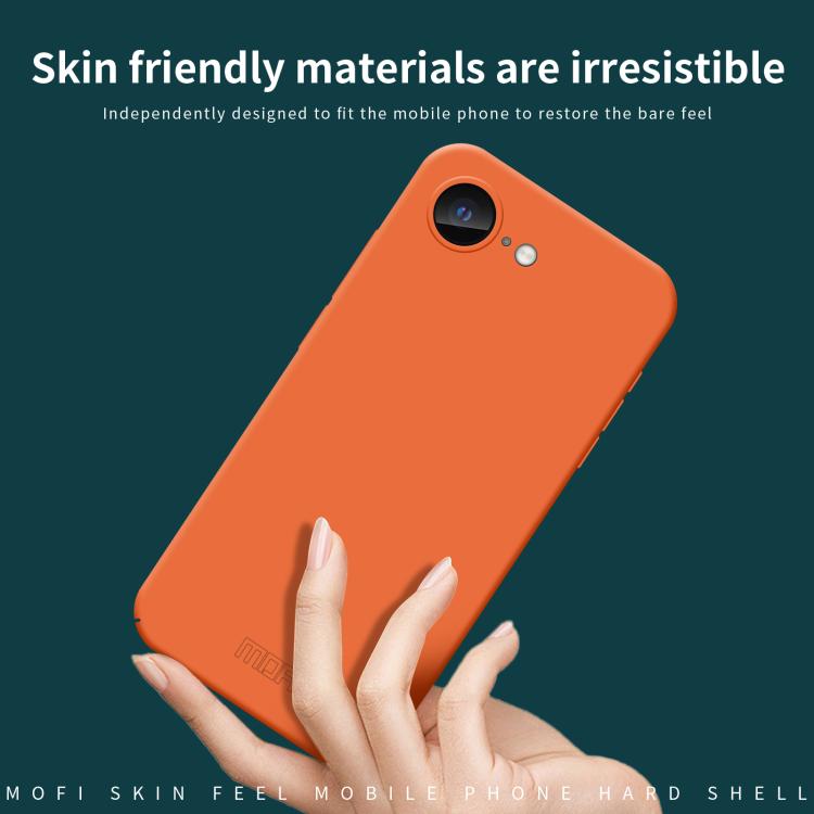 For iPhone 16e MOFI Qin Series Skin Feel All-inclusive PC Phone Case(Orange) - free shipping - PMc TechLife - Order now!