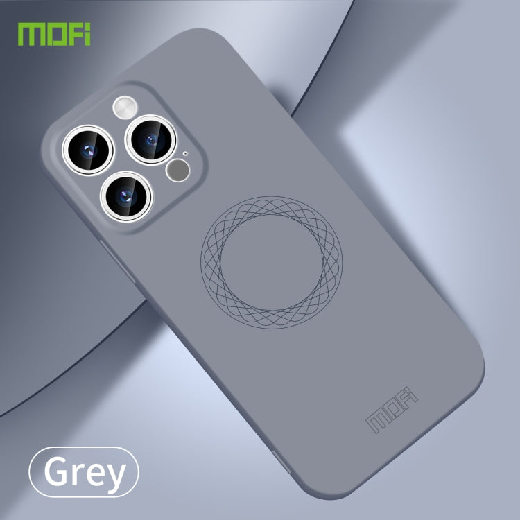 For iPhone 15 Pro MOFI Qin Series Skin Feel All-inclusive Silicone Phone Case(Gray) - free shipping - PMC TechLife - Order now!