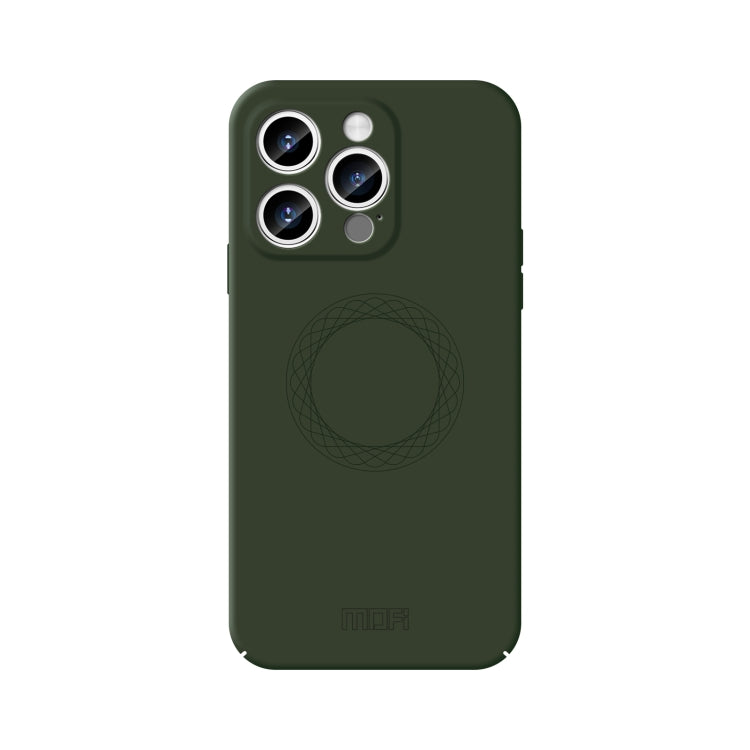 For iPhone 15 Pro MOFI Qin Series Magsafe Skin Feel All-inclusive Silicone Phone Case(Green) - free shipping - PMC TechLife - Order now!