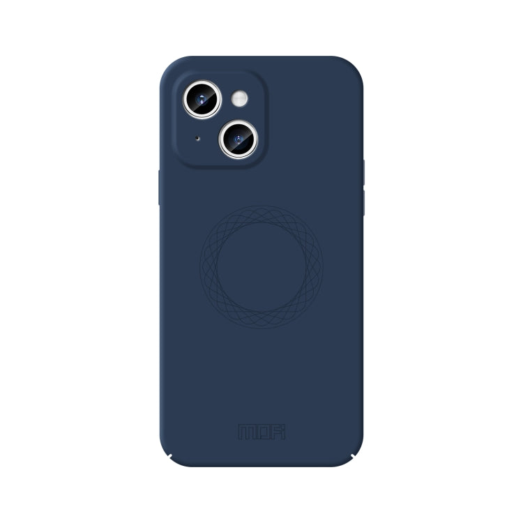 For iPhone 15 Plus MOFI Qin Series Skin Feel All-inclusive Silicone Phone Case(Blue) - free shipping - PMC TechLife - Order now!