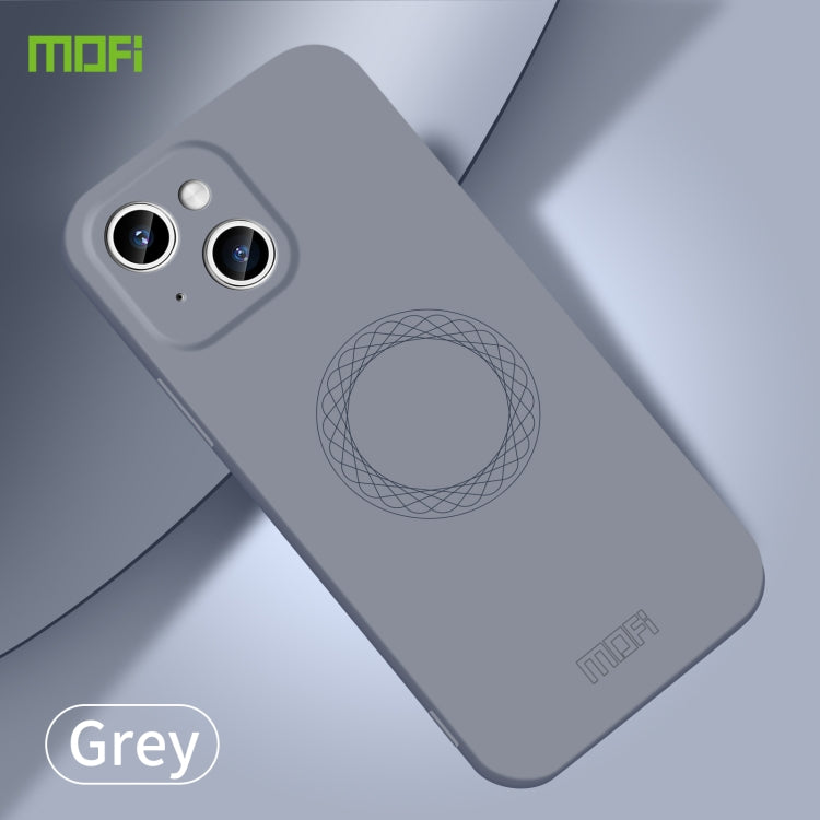 For iPhone 15 MOFI Qin Series Skin Feel All-inclusive Silicone Phone Case(Gray) - free shipping - PMC TechLife - Order now!