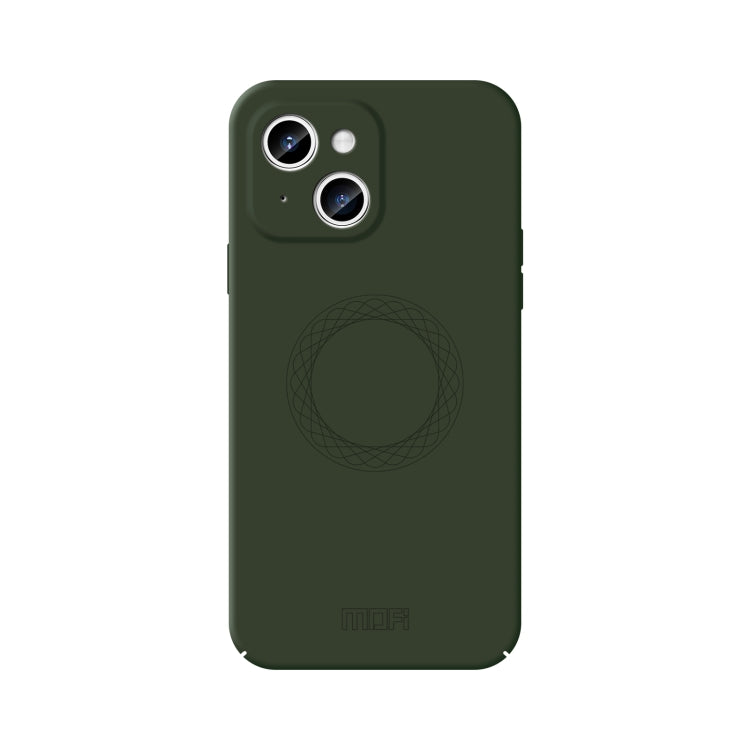 For iPhone 15 MOFI Qin Series Skin Feel All-inclusive Silicone Phone Case(Green) - free shipping - PMC TechLife - Order now!