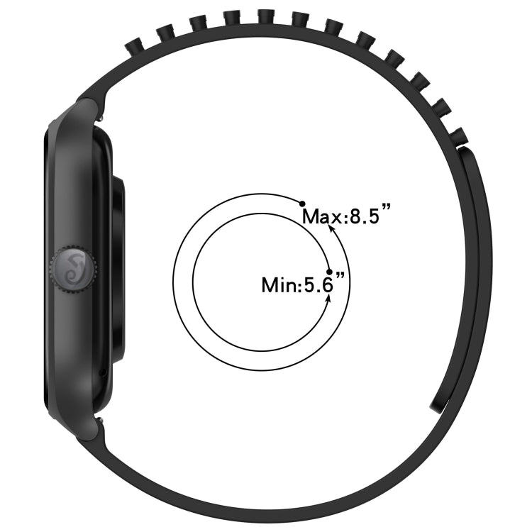 For Garmin Forerunner Sq2 Music 20mm Holes Breathable 3D Dots Silicone Watch Band(White+Grey) - Watch Bands by PMC TechLife | Online Shopping South Africa | PMC TechLife