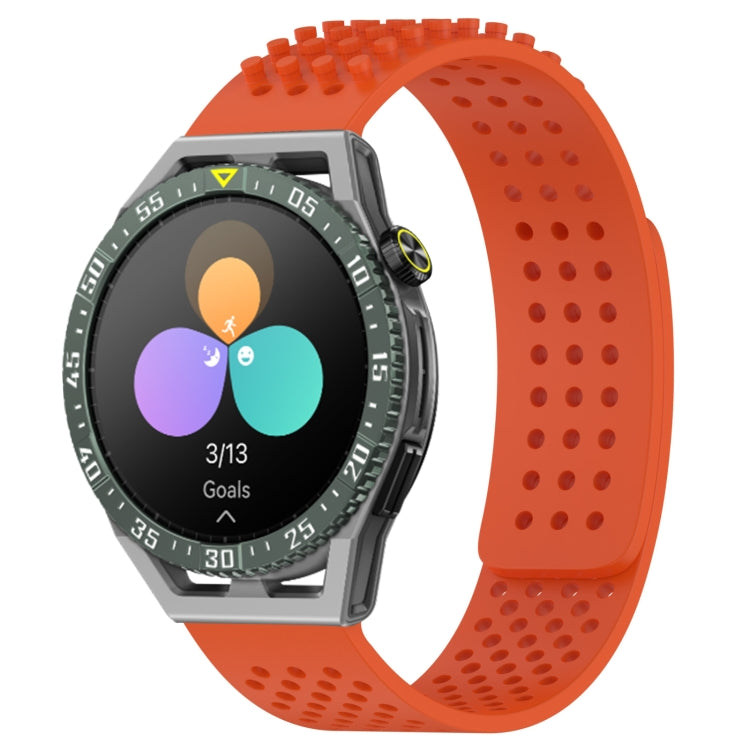 For Huawei Watch GT3 SE 22mm Holes Breathable 3D Dots Silicone Watch Band(Orange) - Watch Bands by PMC TechLife | Online Shopping South Africa | PMC TechLife