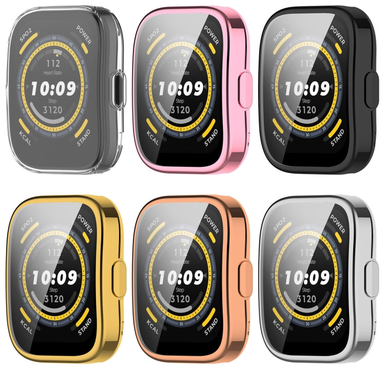 For Amazfit Bip 5 All-Inclusive TPU Protective Case(Pink) - Watch Cases by PMC TechLife | Online Shopping South Africa | PMC TechLife