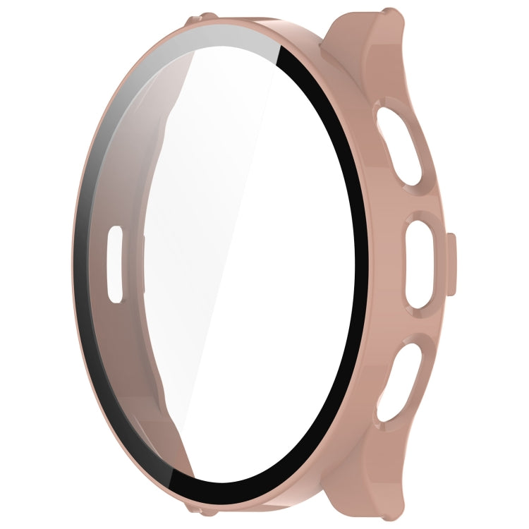For Garmin Venu 3S PC + Tempered Film Integrated Watch Protective Case(Pink) - Watch Cases by PMC TechLife | Online Shopping South Africa | PMC TechLife | Buy Now Pay Later Mobicred