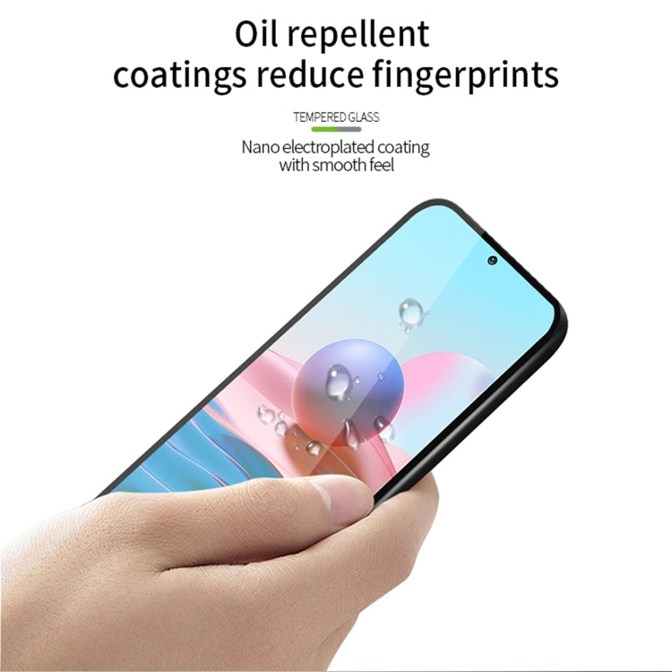 For Motorola Moto G84 MOFI 9H 2.5D Full Screen Tempered Glass Film(Black) - Motorola Tempered Glass by MOFI | Online Shopping South Africa | PMC TechLife